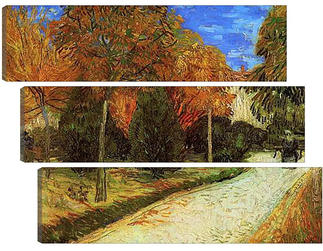 Модульная картина - The Public Park at Arles. Винсент Ван Гог