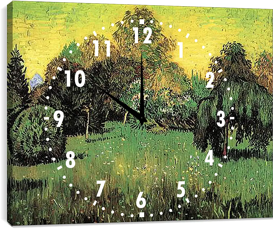 Часы картина - The Poet s Garden. Винсент Ван Гог