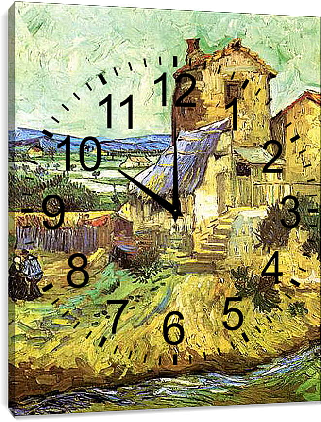 Часы картина - The Old Mill. Винсент Ван Гог