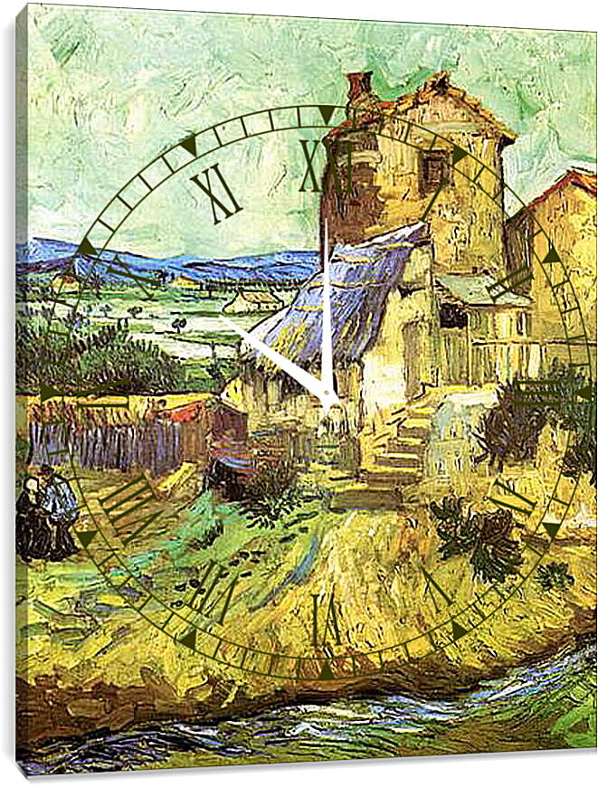 Часы картина - The Old Mill. Винсент Ван Гог