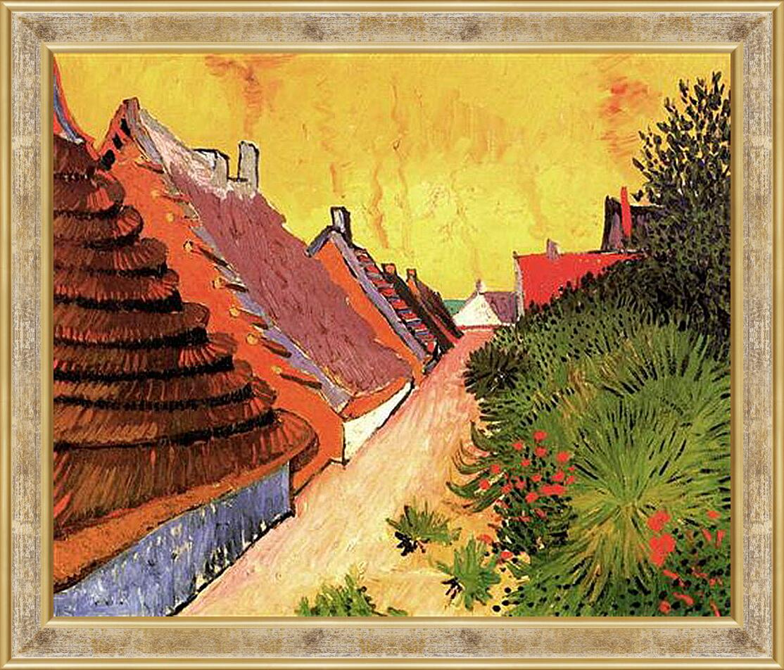 Картина в раме - Street in Saintes-Maries. Винсент Ван Гог
