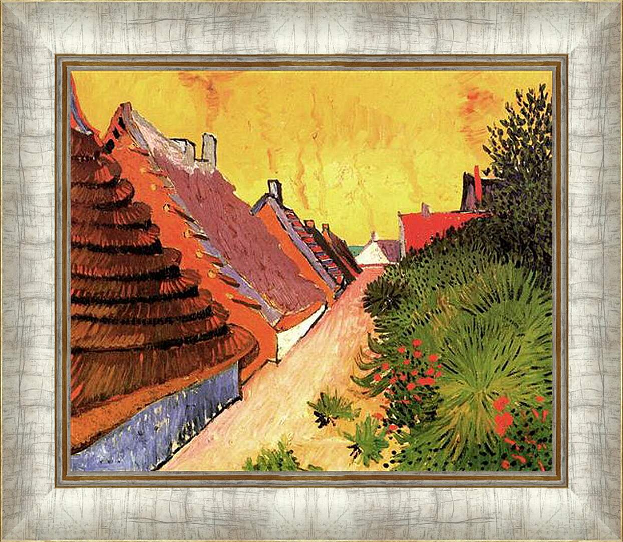 Картина в раме - Street in Saintes-Maries. Винсент Ван Гог