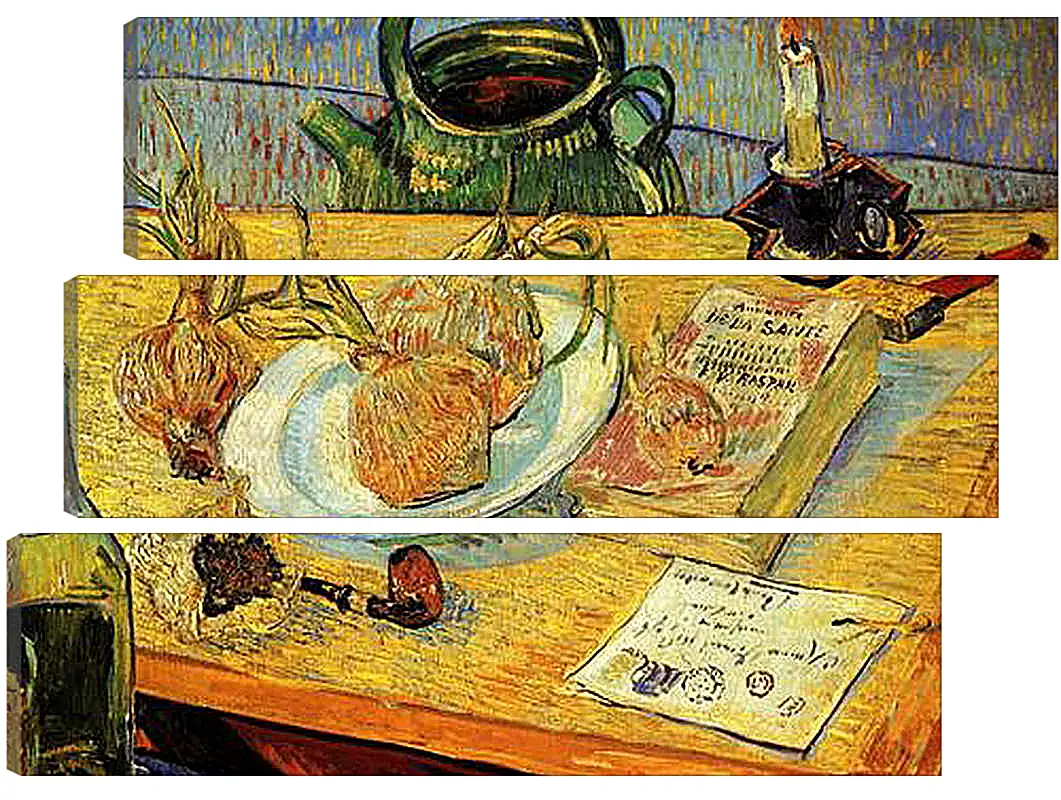 Модульная картина - Still Life Drawing Board, Pipe, Onions and Sealing-Wax. Винсент Ван Гог