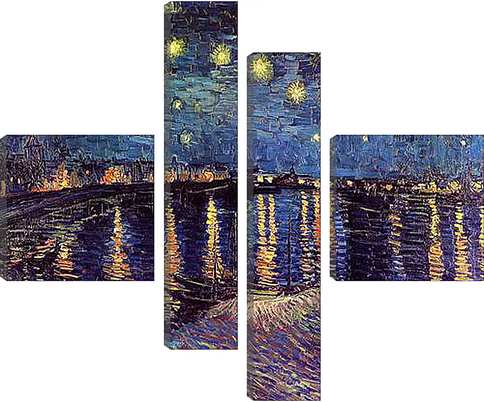 Модульная картина - Starry Night Over the Rhone. Винсент Ван Гог