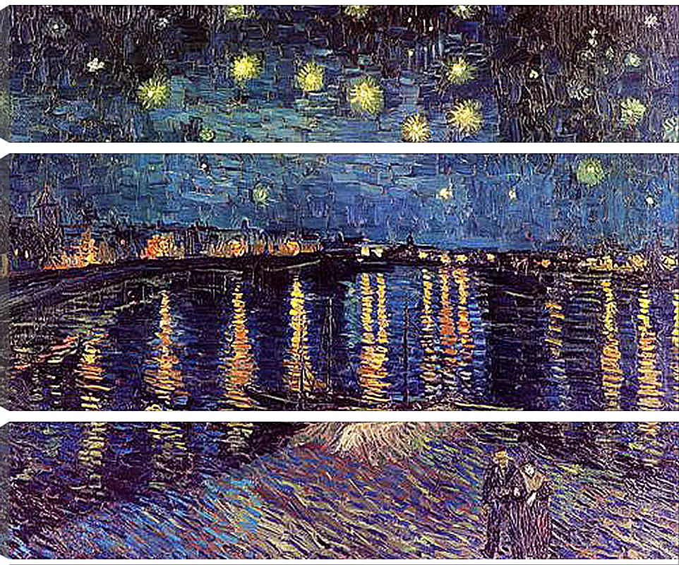 Модульная картина - Starry Night Over the Rhone. Винсент Ван Гог