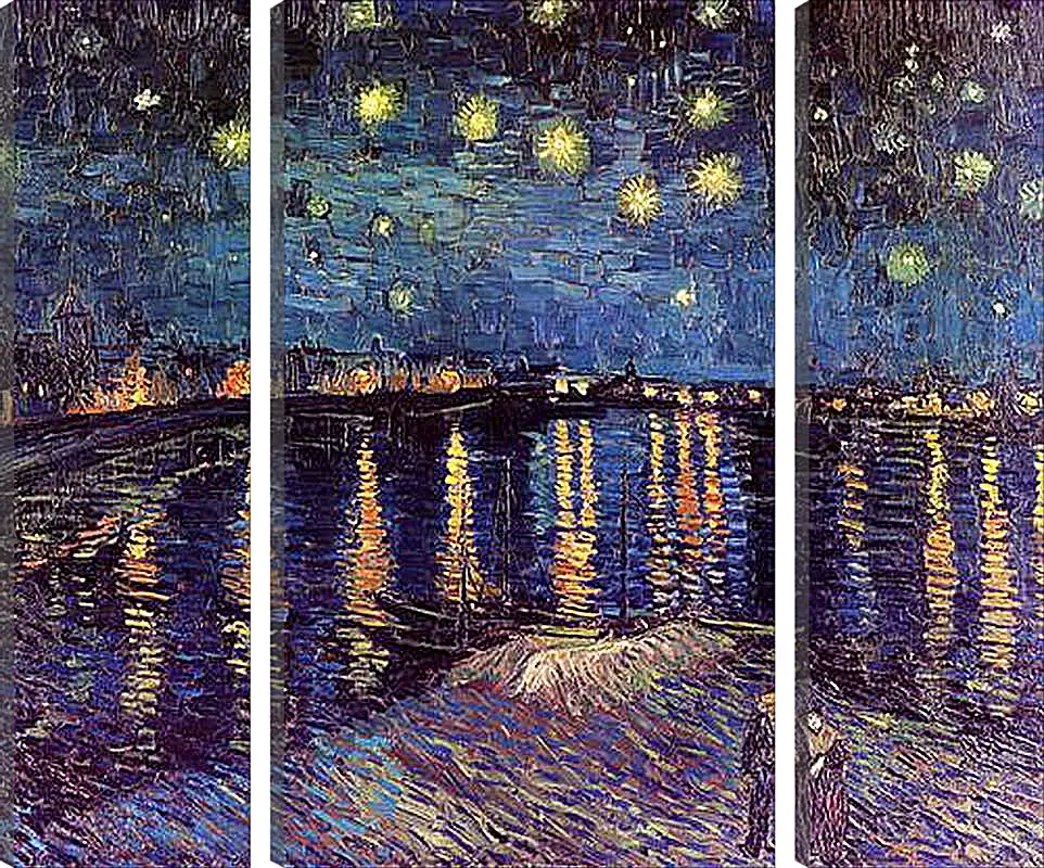 Модульная картина - Starry Night Over the Rhone. Винсент Ван Гог