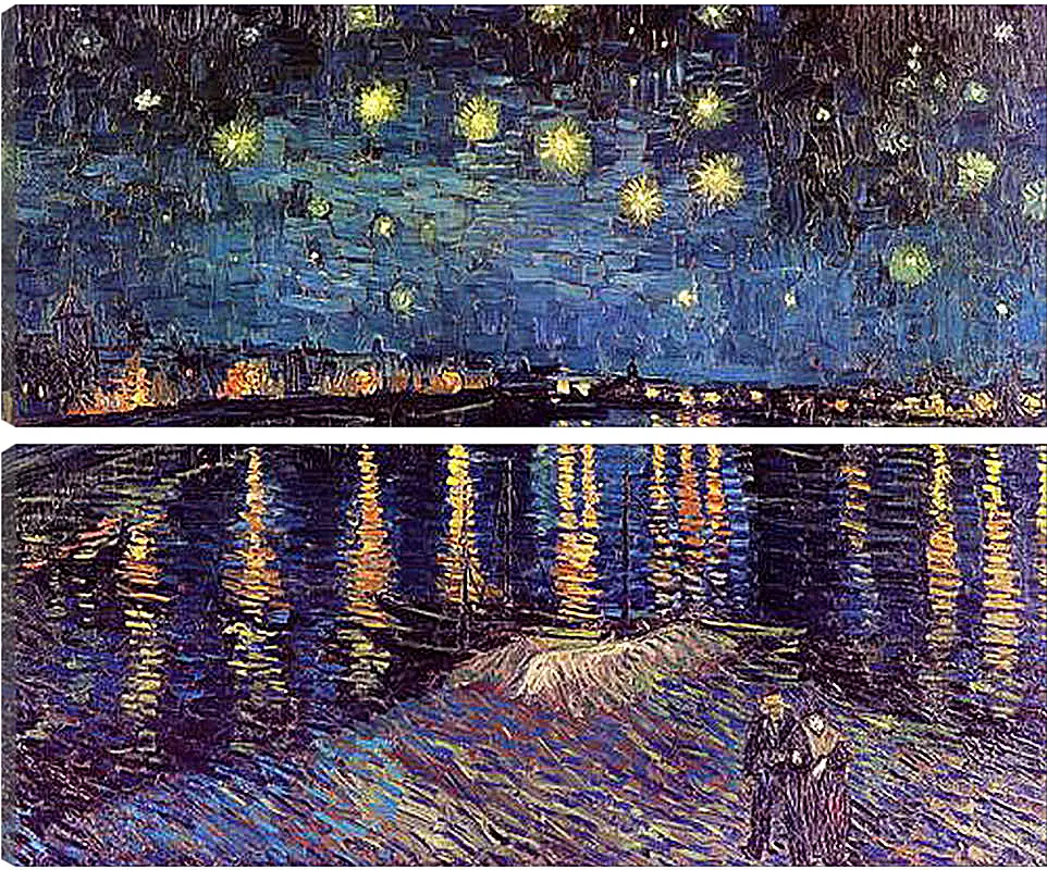 Модульная картина - Starry Night Over the Rhone. Винсент Ван Гог