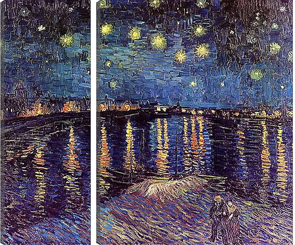 Модульная картина - Starry Night Over the Rhone. Винсент Ван Гог