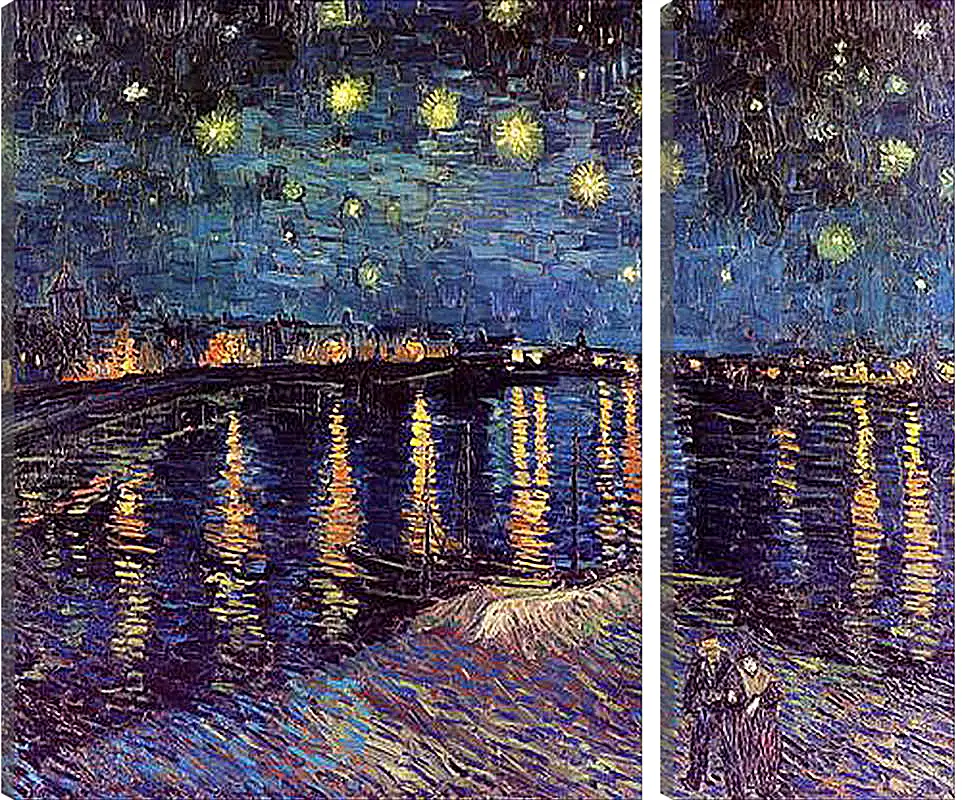 Модульная картина - Starry Night Over the Rhone. Винсент Ван Гог