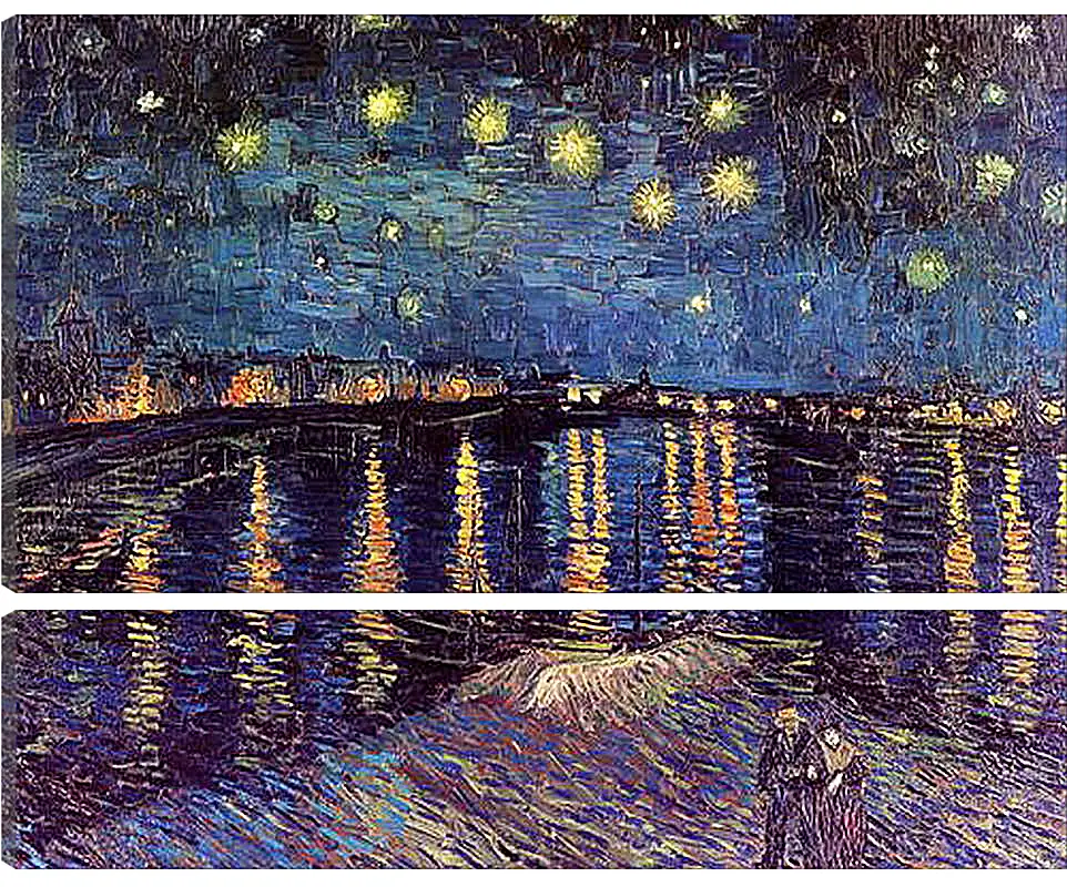 Модульная картина - Starry Night Over the Rhone. Винсент Ван Гог