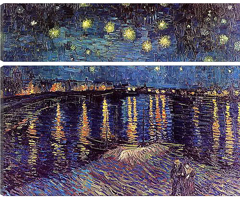 Модульная картина - Starry Night Over the Rhone. Винсент Ван Гог