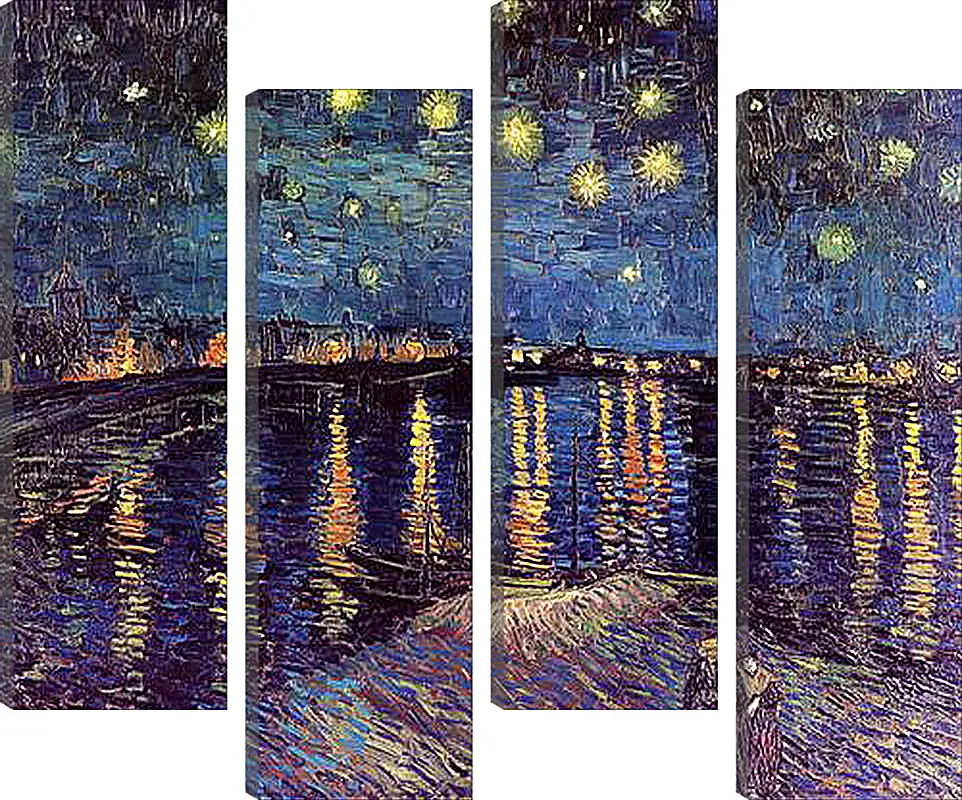 Модульная картина - Starry Night Over the Rhone. Винсент Ван Гог