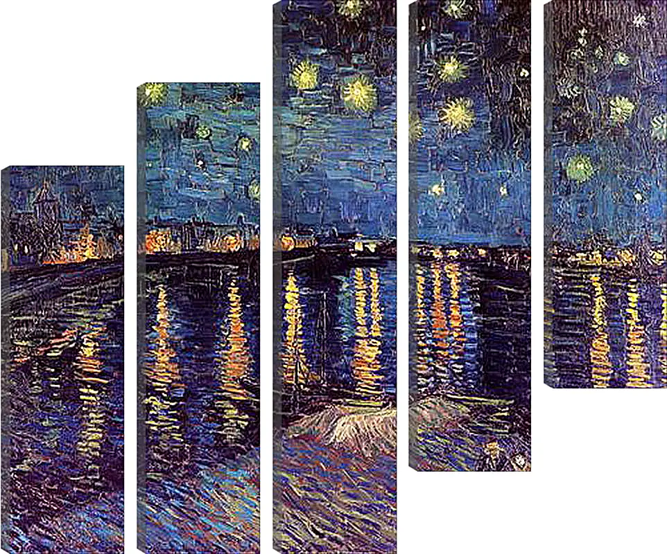 Модульная картина - Starry Night Over the Rhone. Винсент Ван Гог