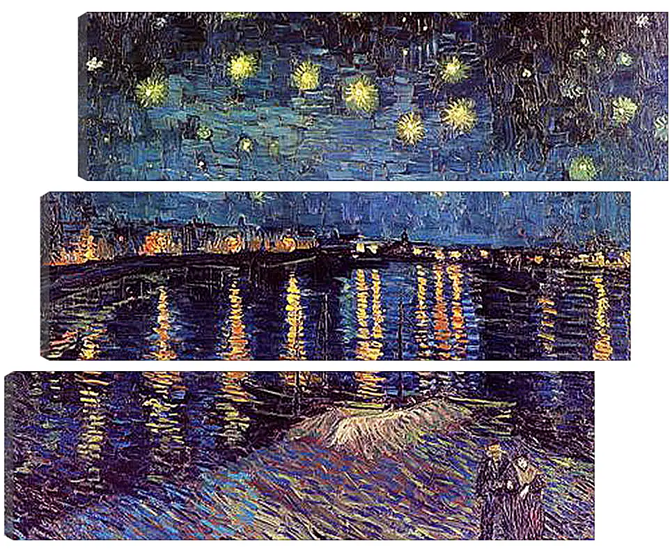 Модульная картина - Starry Night Over the Rhone. Винсент Ван Гог