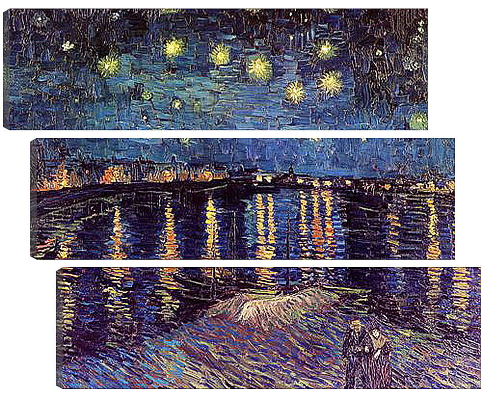 Модульная картина - Starry Night Over the Rhone. Винсент Ван Гог