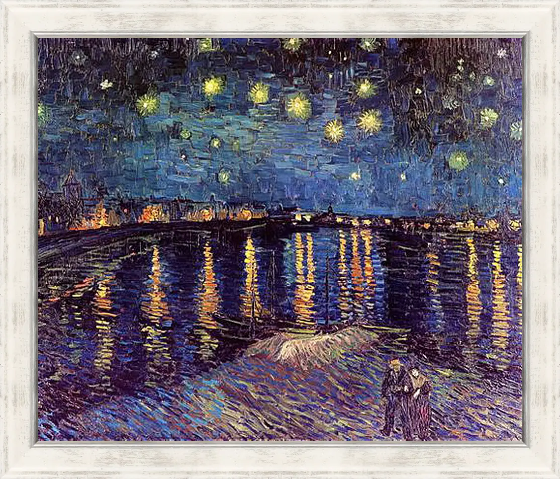 Картина в раме - Starry Night Over the Rhone. Винсент Ван Гог