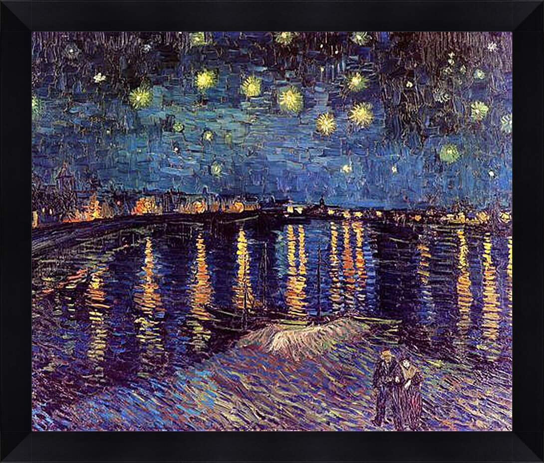 Картина в раме - Starry Night Over the Rhone. Винсент Ван Гог
