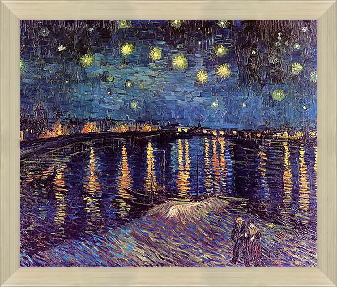 Картина в раме - Starry Night Over the Rhone. Винсент Ван Гог