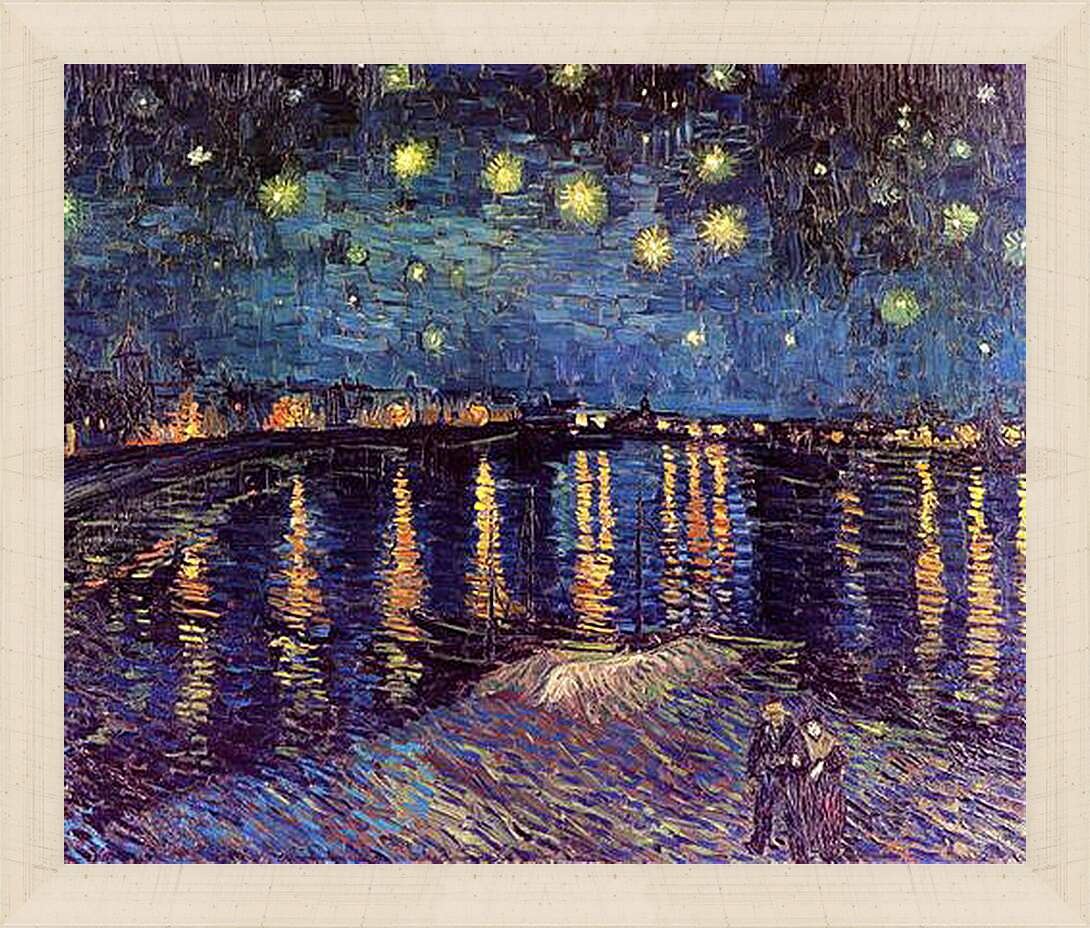 Картина в раме - Starry Night Over the Rhone. Винсент Ван Гог