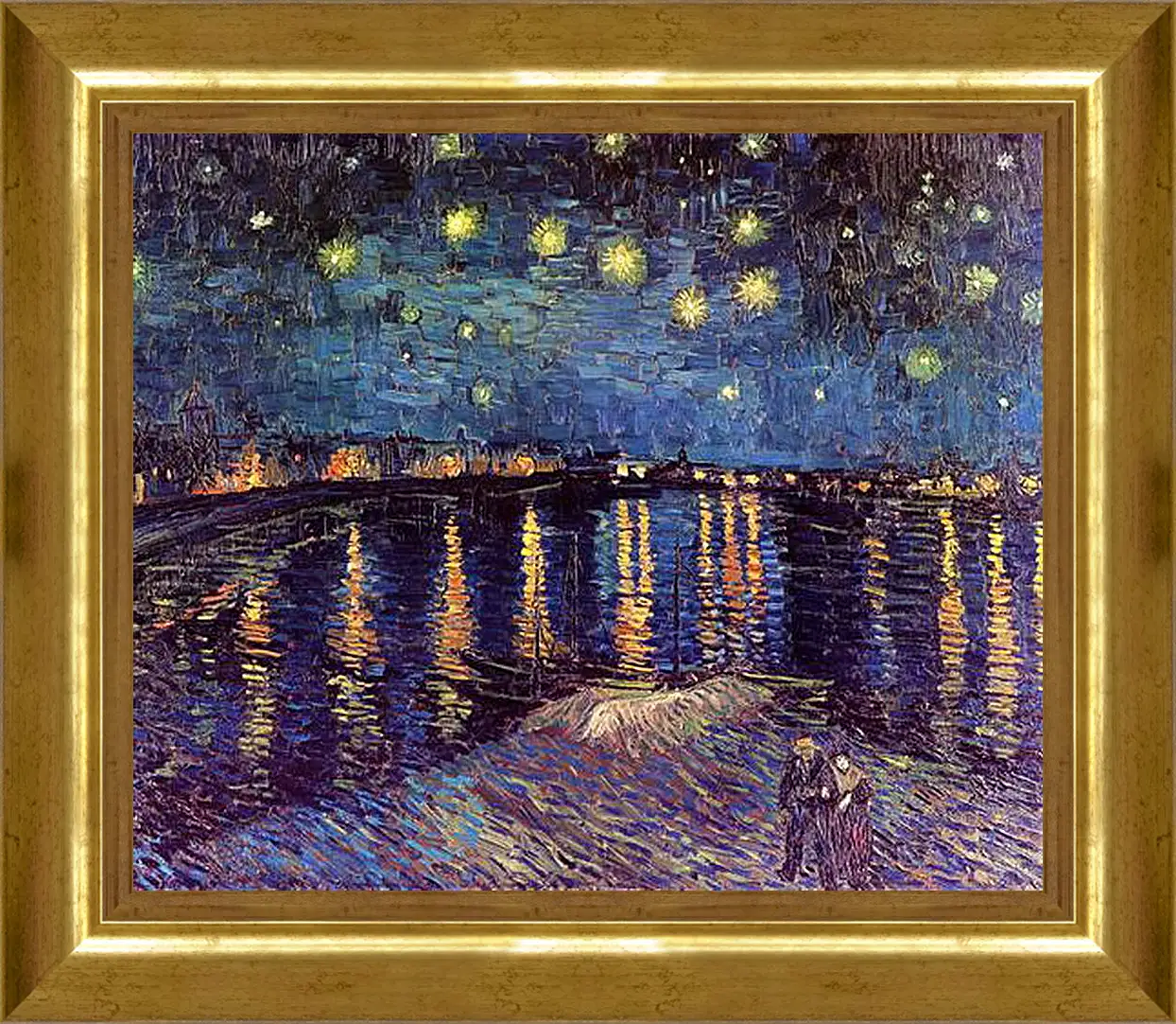 Картина в раме - Starry Night Over the Rhone. Винсент Ван Гог