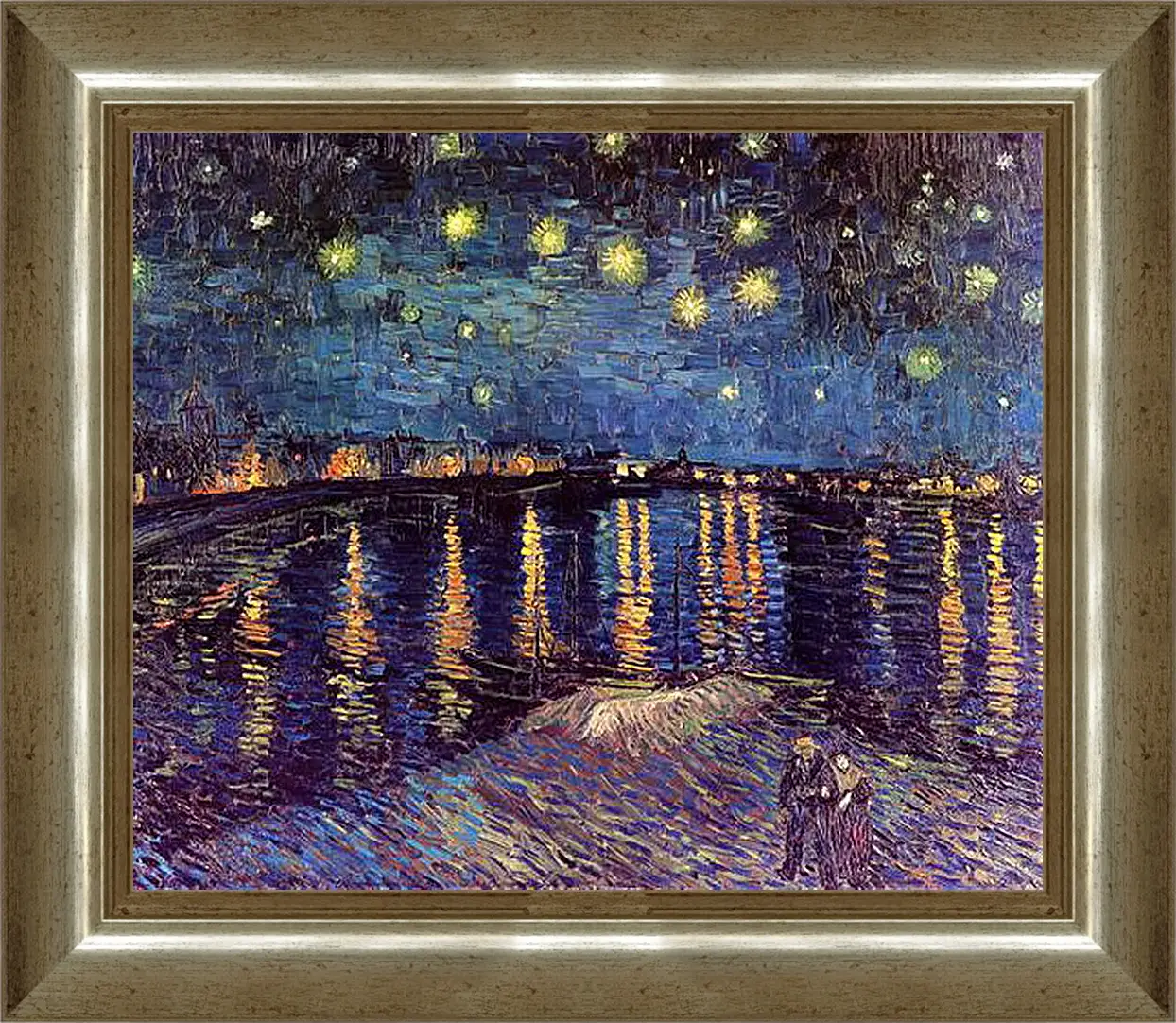 Картина в раме - Starry Night Over the Rhone. Винсент Ван Гог