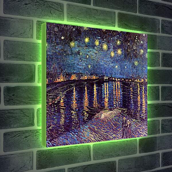 Лайтбокс световая панель - Starry Night Over the Rhone. Винсент Ван Гог