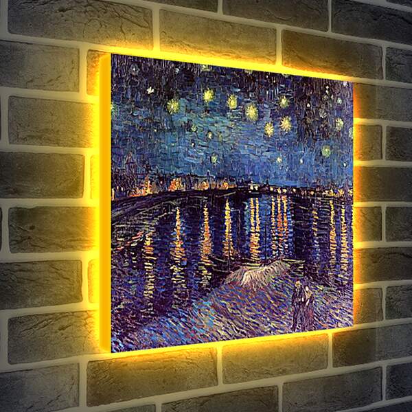 Лайтбокс световая панель - Starry Night Over the Rhone. Винсент Ван Гог