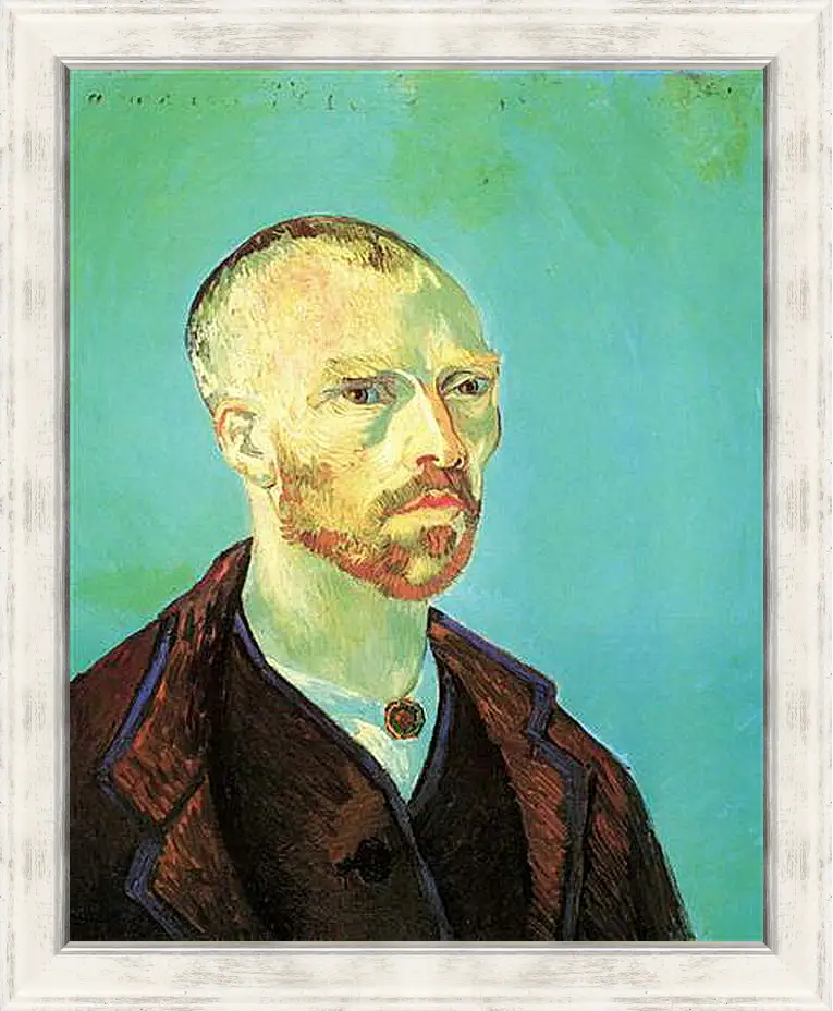 Картина в раме - Self-Portrait Dedicated to Paul Gauguin. Винсент Ван Гог