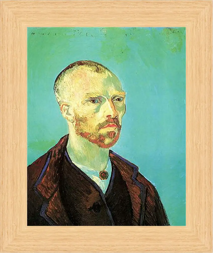 Картина в раме - Self-Portrait Dedicated to Paul Gauguin. Винсент Ван Гог