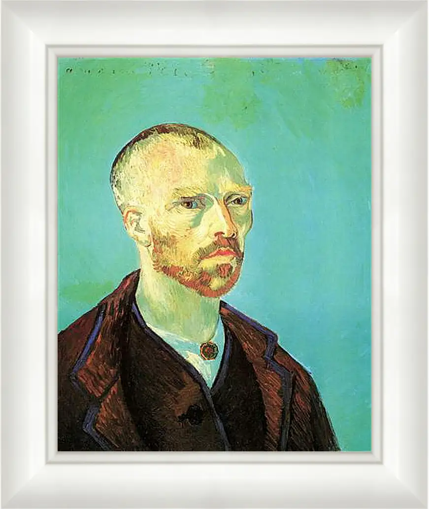 Картина в раме - Self-Portrait Dedicated to Paul Gauguin. Винсент Ван Гог