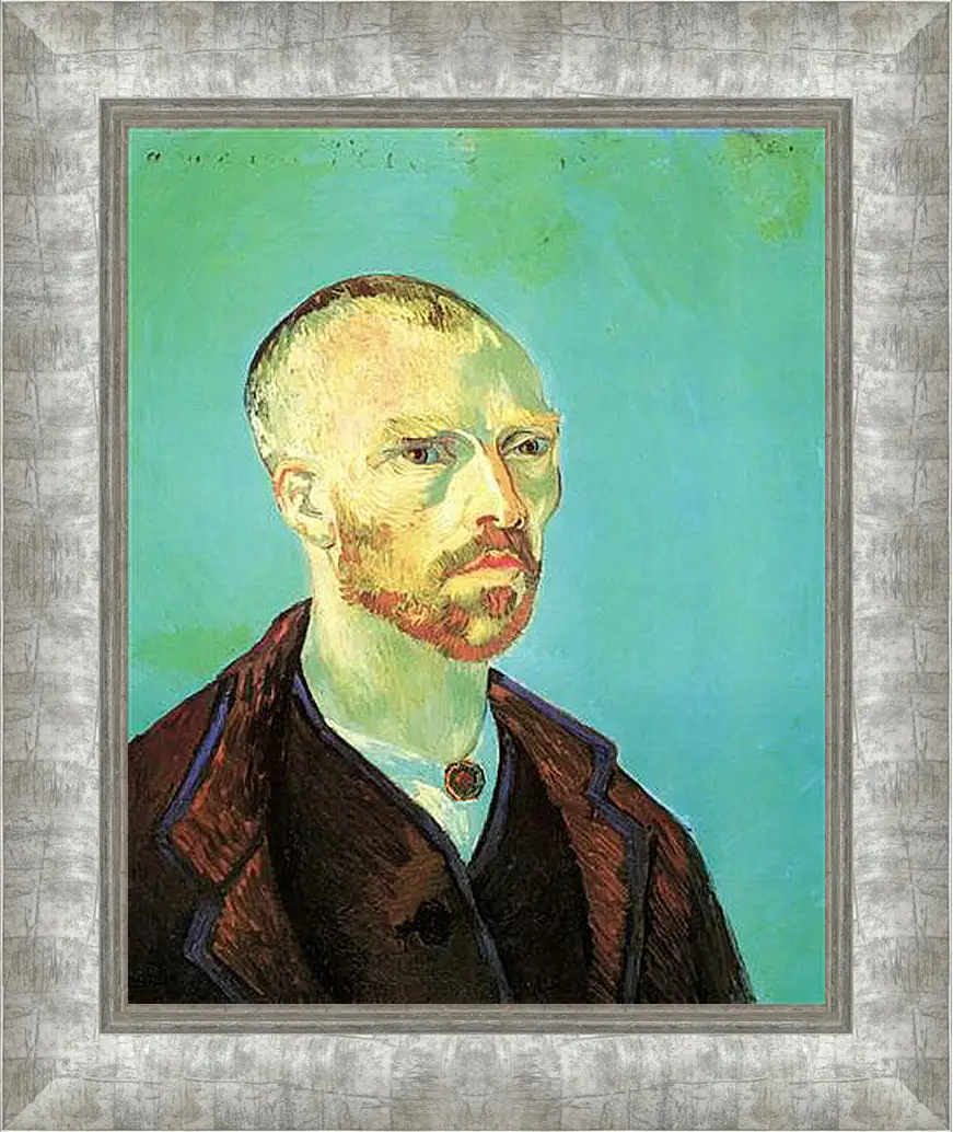 Картина в раме - Self-Portrait Dedicated to Paul Gauguin. Винсент Ван Гог