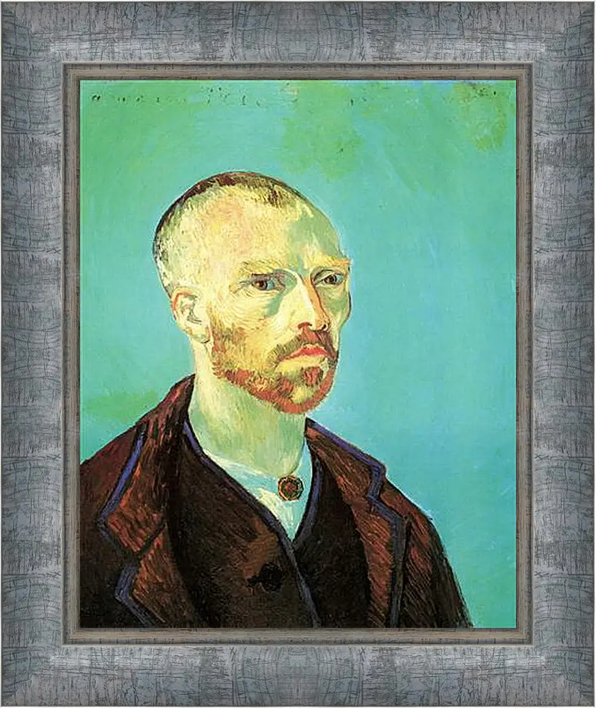 Картина в раме - Self-Portrait Dedicated to Paul Gauguin. Винсент Ван Гог