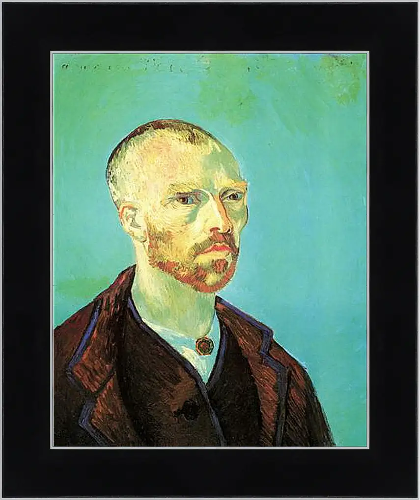 Картина в раме - Self-Portrait Dedicated to Paul Gauguin. Винсент Ван Гог