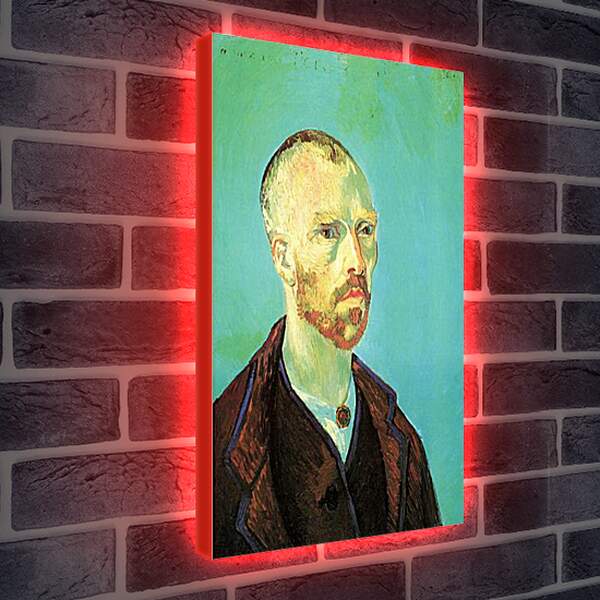 Лайтбокс световая панель - Self-Portrait Dedicated to Paul Gauguin. Винсент Ван Гог