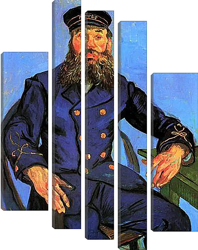 Модульная картина - Portrait of the Postman Joseph Roulin 5. Винсент Ван Гог