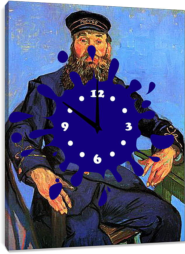 Часы картина - Portrait of the Postman Joseph Roulin 5. Винсент Ван Гог
