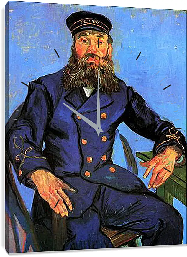 Часы картина - Portrait of the Postman Joseph Roulin 5. Винсент Ван Гог