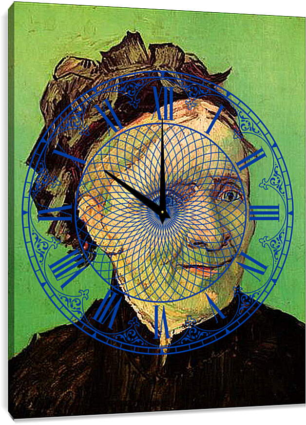 Часы картина - Portrait of the Artist s Mother. Винсент Ван Гог
