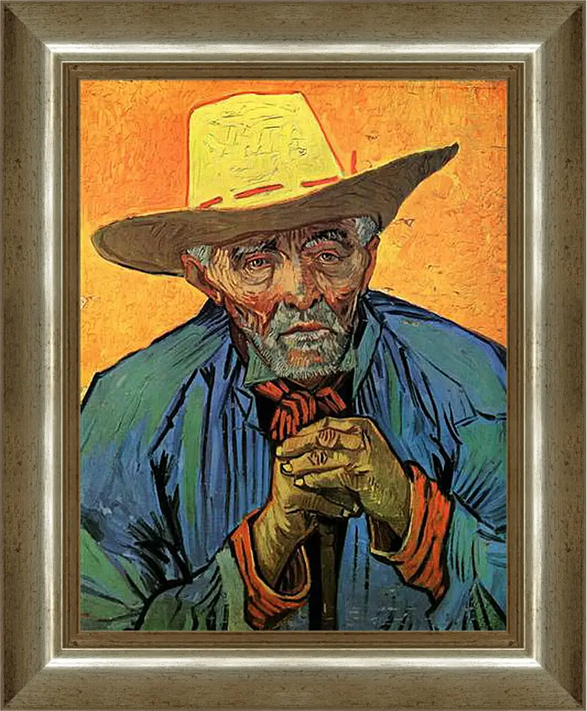 Картина в раме - Portrait of Patience Escalier. Винсент Ван Гог