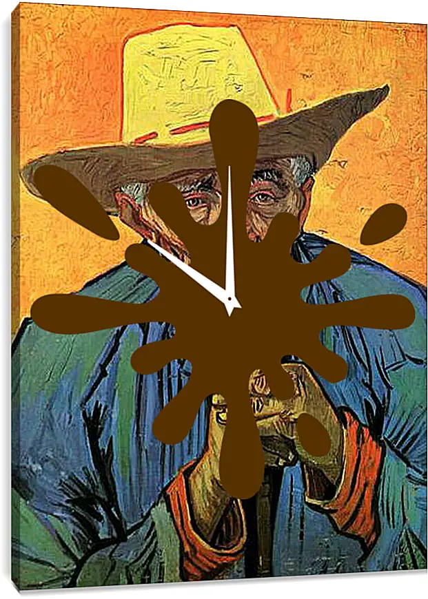 Часы картина - Portrait of Patience Escalier. Винсент Ван Гог