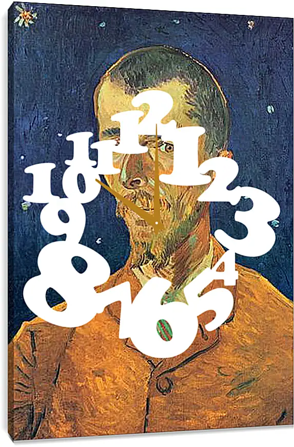 Часы картина - Portrait of Eugene Boch. Винсент Ван Гог