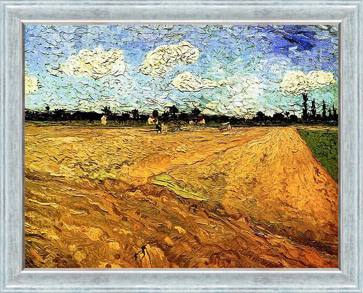 Картина в раме - Ploughed Field. Винсент Ван Гог