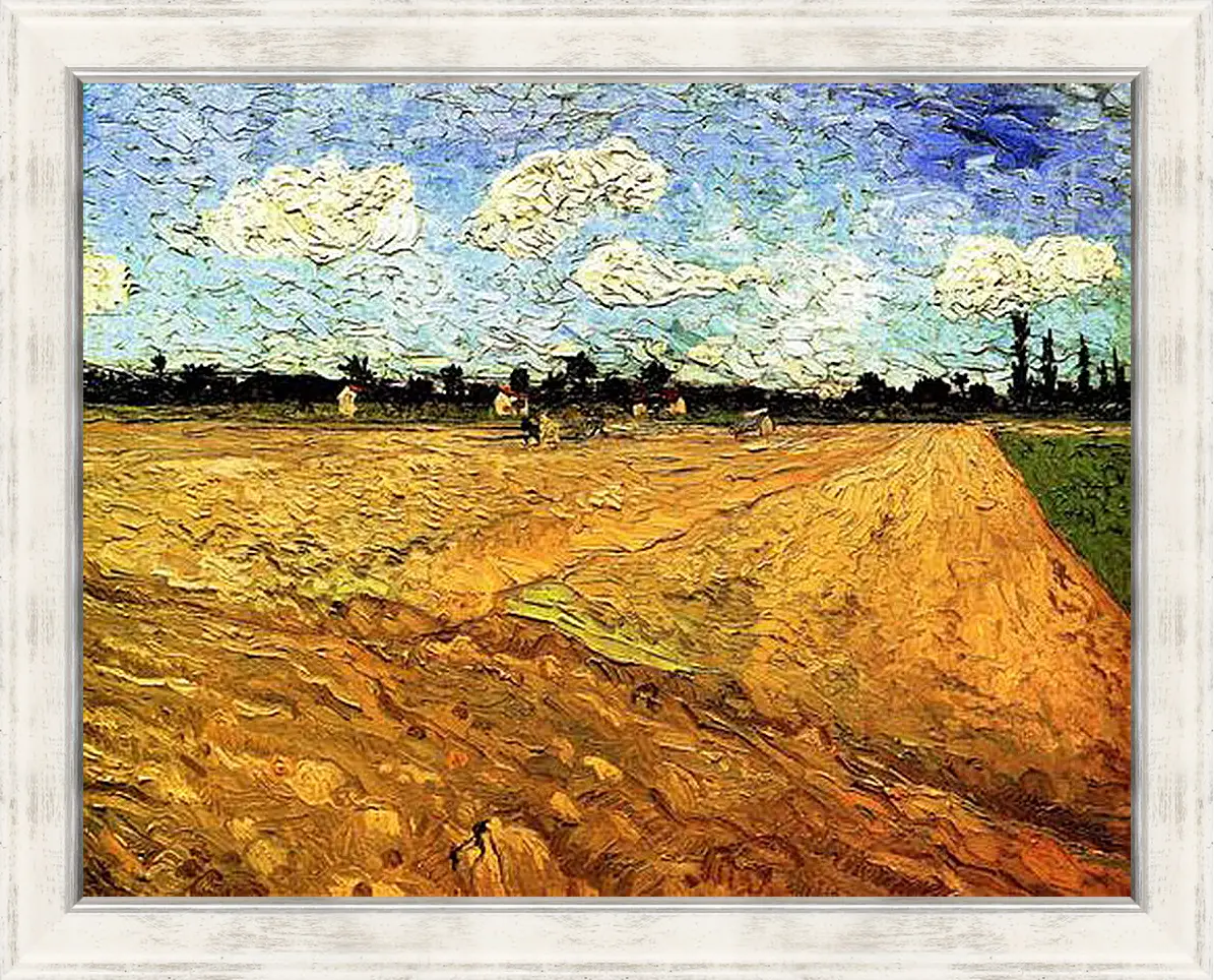 Картина в раме - Ploughed Field. Винсент Ван Гог