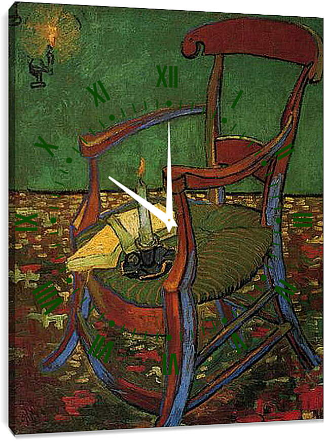 Часы картина - Paul Gauguin s Armchair. Винсент Ван Гог