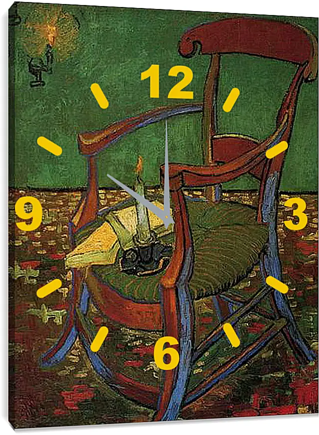 Часы картина - Paul Gauguin s Armchair. Винсент Ван Гог