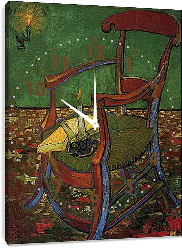 Часы картина - Paul Gauguin s Armchair. Винсент Ван Гог