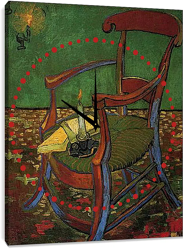 Часы картина - Paul Gauguin s Armchair. Винсент Ван Гог