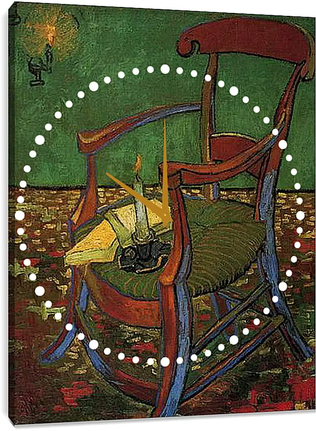 Часы картина - Paul Gauguin s Armchair. Винсент Ван Гог