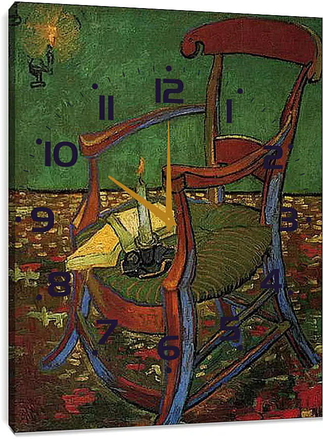 Часы картина - Paul Gauguin s Armchair. Винсент Ван Гог