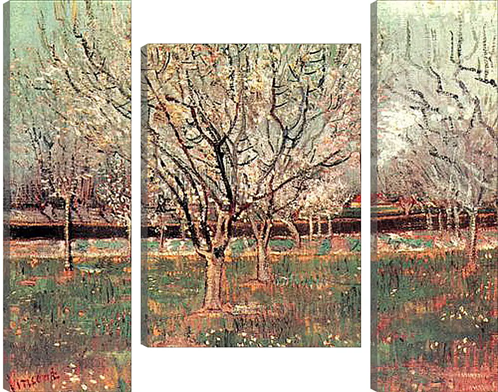 Модульная картина - Orchard in Blossom Plum Trees. Винсент Ван Гог